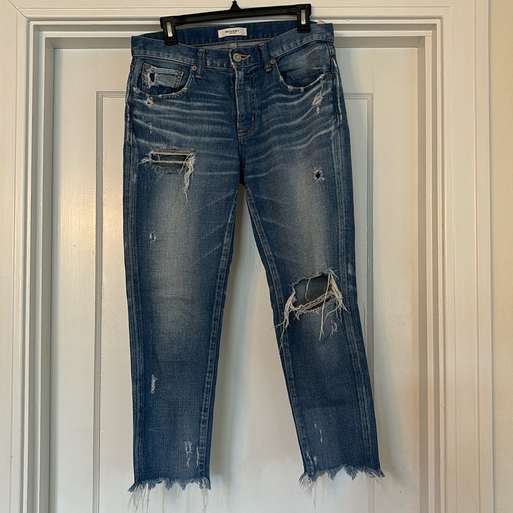 MOUSSY VINTAGE Distressed Jeans Size 28